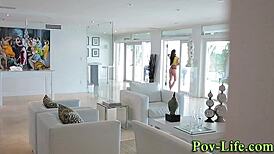 this teen's pussy gets pounded hard in pov