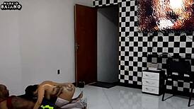 Uma stripper performs hot dance, strips clothes for blowjob and sex with monster cock