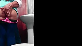 they fuck a beautiful petite indian girl hard in the bathroom, anal creampie and cumshot.