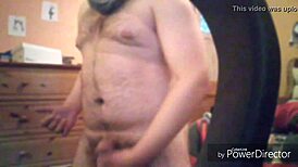 Solo session with big ass guy