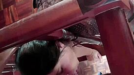 hot milf stuck upstairs - milf fucked hard with facial ending