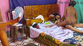 Shared Wife Swaps With Friend in Bengali Double Couple