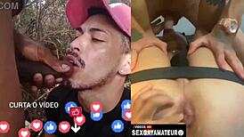 this boy’s got a kink for banging guys in panties.