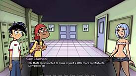 Watch this hot goth girlfriend masturbate in Amity Park parody?