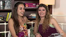 lesbian babes loving that anal play