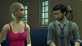 The stepdad takes his stepdaughter's virginity in a rough cowgirl session