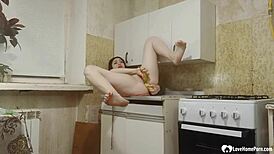 Do ya think my bf gonna love this kitchen tease?