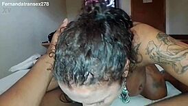 Sucking the black man.