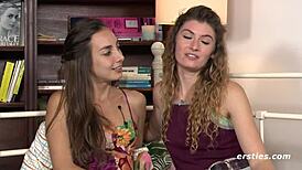 lesbian babes loving that anal play