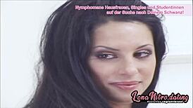 I can’t get enough of this dark hair babe taking a young dick.