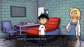 Watch this hot goth girlfriend masturbate in Amity Park parody?