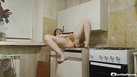 Do ya think my bf gonna love this kitchen tease?