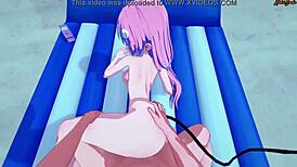 Pov fucking Lala on beach with creampie inside