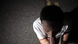 fucking pregnant wife on road side trying not to get caught