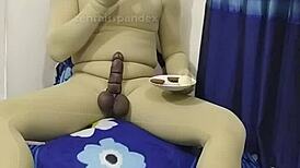 Hey, are you into zentai slave play with food fetish and rope bondage on penis?