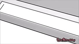 I can’t get enough of this dark hair babe taking a young dick.