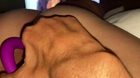 Shaved an a sexy babe that has sensual anal play with her