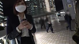 Office Lady Seduced for Blowjob and Cowgirl Ride