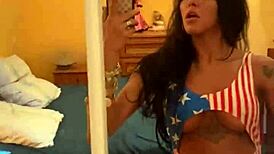 Beautiful Brazilian Transsexual with Big Ass Gets Fucked