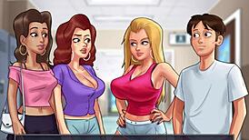 Wow, lactating mommy plays wild cucumber game!