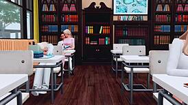 Futanari öğrenci sınıfta sınıf arkadaşını sert sikiyor hentai