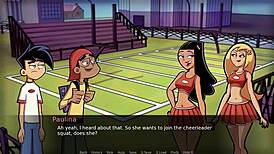 Watch this hot goth girlfriend masturbate in Amity Park parody?