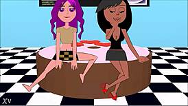 amateur latina teen straps on and fucks her black girlfriend hard