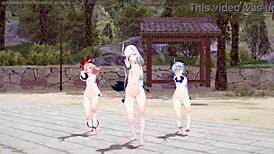 Genshin impact rough shenhe ganyu yanfei