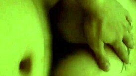 em nhung with big breasts in the kitchen