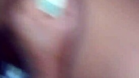 Mature Ebony Titfuck in Car