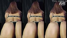 Big Ass Twerking With Clapping, Jumping, Sweating, And Vibrating.