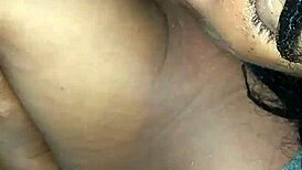 Mature Ebony Titfuck in Car