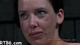 Tied Up Beauty Gets Toy Gratification For Her Vagina