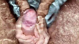 Cock gets massaged underwater leading to huge cumshot in POV