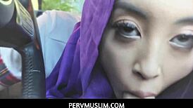 Pervmuslim - Asian Muslim Alexia Anders Sucking Boyfriend in Car