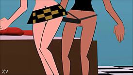 amateur latina teen straps on and fucks her black girlfriend hard