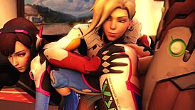 cute dva flaunts huge boobs in top hentai anal scenes