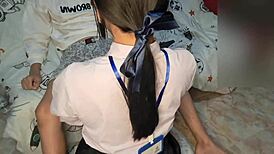 Told Her To Study But Ended Up With A Mouthful