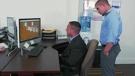 Gay Stud's Intriguing Office Hardcore With Employee