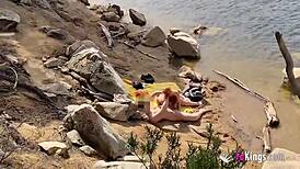 Jade hunts for guys to bang by the lake, craving public thrills