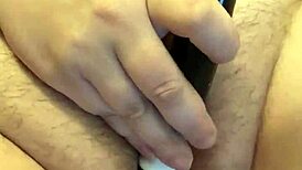 Masturbating