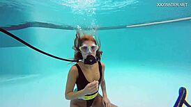 Katya Nakolkina Underwater Sex in Pool!