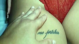 Crazy cute nerd kisses in lingerie casting