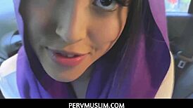 Pervmuslim - Asian Muslim Alexia Anders Sucking Boyfriend in Car