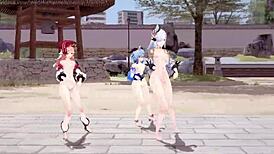 Genshin impact rough shenhe ganyu yanfei