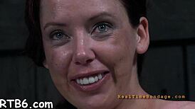 Tied Up Beauty Gets Toy Gratification For Her Vagina