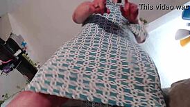 Giantess Dawnskye hunts her pet for a strict lesson