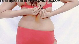 Indian Desi Bhabhi Masturbates Hot Pussy, Shows Big Boobs