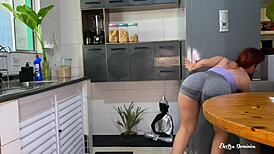 hired this maid, her huge ass got me hard... damn! 😳