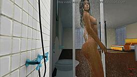 Hey, check out this wet teen in the shower scene!